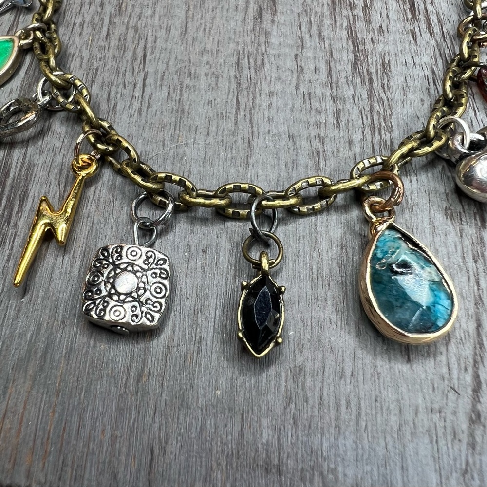 Handmade Multi-Color Charm Bracelet - Picture 5 of 10